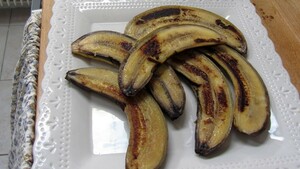 Geflambeerde bananen met rum&cola caramel