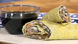 Omelet met norivel en gerookte zalm