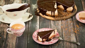 Koffie nobake cheesecake