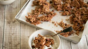 Granola met bananen
