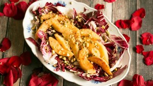 Salade met kweepeer
