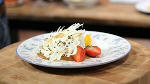 Richards panna cotta dessert