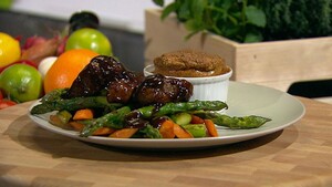 Paddenstoelensoufflés met Hoisin beef