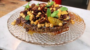 Pecan-sinaasappeltaart