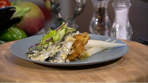 Zoetzure ijspegels met sardines