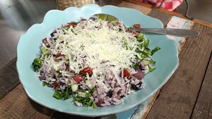 Insalata di riso met vergeten groenten