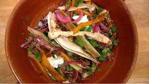 Spicy taco’s met geitenvlees en tomaten-sambalchutney