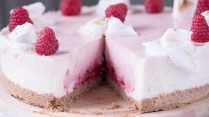 Marshmallow-frambozencheesecake