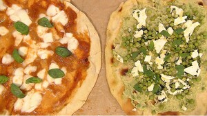 Veggie pizza’s met burrata