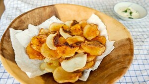 Meiknolchips met paprika