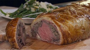 Beef Wellington & haricots verts met amandelen