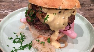 Duitse hamburgers (Oktoberfest burger)