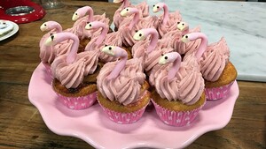 Flamingo-cupcakes
