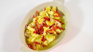 Acar kuning van kabeljauw