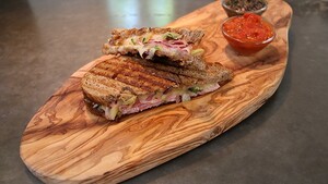 Luxe tosti met tomaten- en paddenstoelenketchup