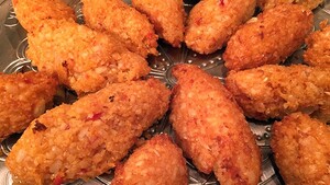 Somalische Bajiya (Vegetarische bonensnack)