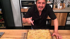 Penne e salsiccia al forno (Penne met worst uit de oven)