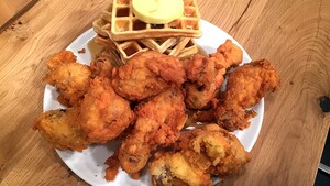 Fried chicken and waffles