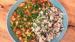 Gumbo met rivierkreeftjes