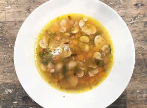 Gevulde champignonsoep