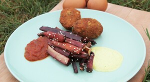 Gezonde nuggets en groentefriet