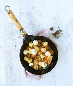 Abrikozenschepwok met schuim & cake uit Wokking Lekker