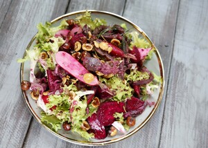 Salade met eendenmaagjes
