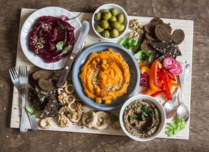 Hummus groenten tips meer groenten eten