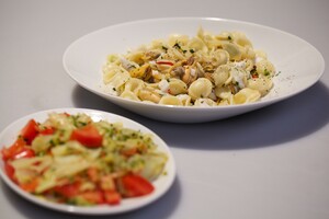 Orecchiette con frutti di mare (pasta met zeevruchten)