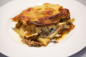 Lasagne ai funghi (Lasagne van paddenstoelen)
