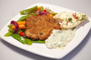Cotoletta alla parmigiana (gepaneerd kalfsvlees met kaassaus)