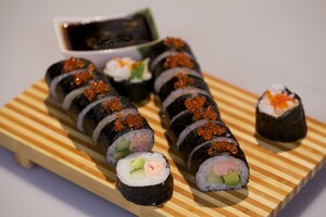 Spannende vissushi