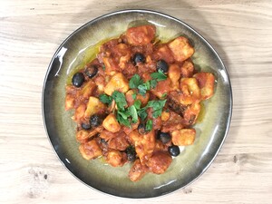 Gnocchi met octopus
