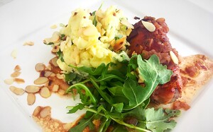 Rucola stamppot met Schots ei