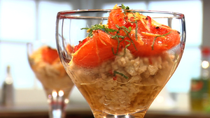Havermout met gegrilde grapefruit