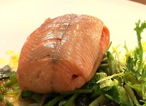 Gestoomde zalmforel