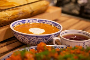 Turkse rode linzensoep en Turkse baklava