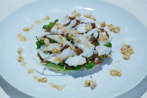Warme aardappelsalade met kabeljauw