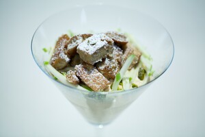 Kaiserschmarren met appelstroop-ijsmousse