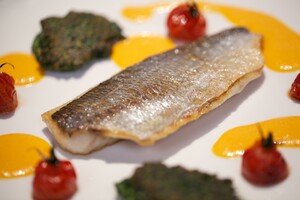 Dorade met spinazie “beignets”