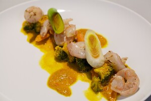 Garnalencurry met preiharten