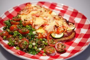 Naanbrood pizza’s