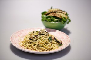 Spaghetti met walnotenpesto