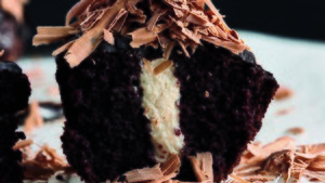 Guinnesscakejes met chocolade en Baileys