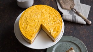 No-bake pompoencheesecake