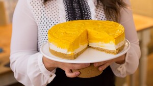 no-bake pompoencheesecake met mil