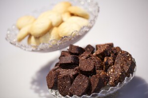 Tahinakoekjes & Arabische noga: chocoladevijgennoga en vijgenamandelnoga