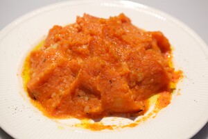Geroosterde paprika-aardappelpuree