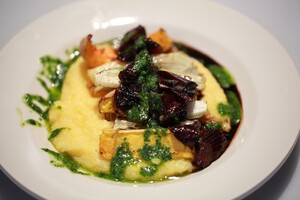 Polenta met geroosterde groente