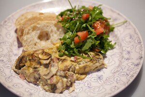 Paddenstoelenclafoutis